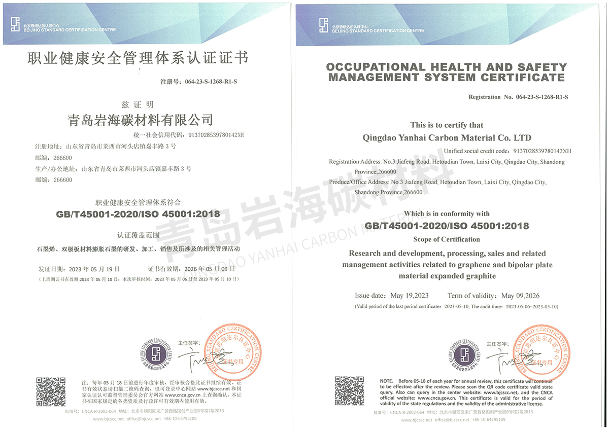 Occupational health and safety management system certification